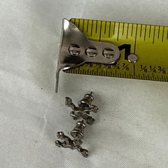 Vintage Pewter Frog Lapel Pins Set of 2 Spoontiques Climbing Design 1980s - Picture 6 of 6